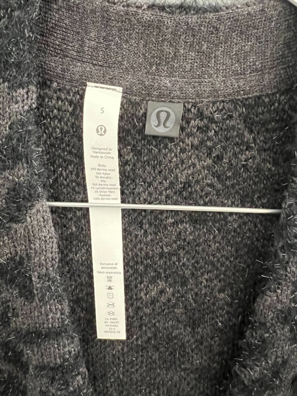 Lululemon Wool Blend Jacquard Cardigan - Picture 8 of 11